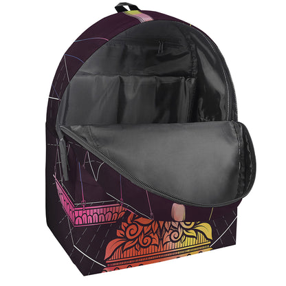 Colorful Libra Sign Print Backpack