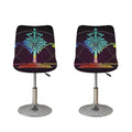 Colorful Libra Sign Print Bar Stool Covers
