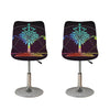 Colorful Libra Sign Print Bar Stool Covers