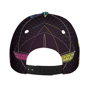 Colorful Libra Sign Print Baseball Cap