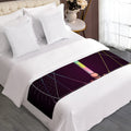 Colorful Libra Sign Print Bed Runner