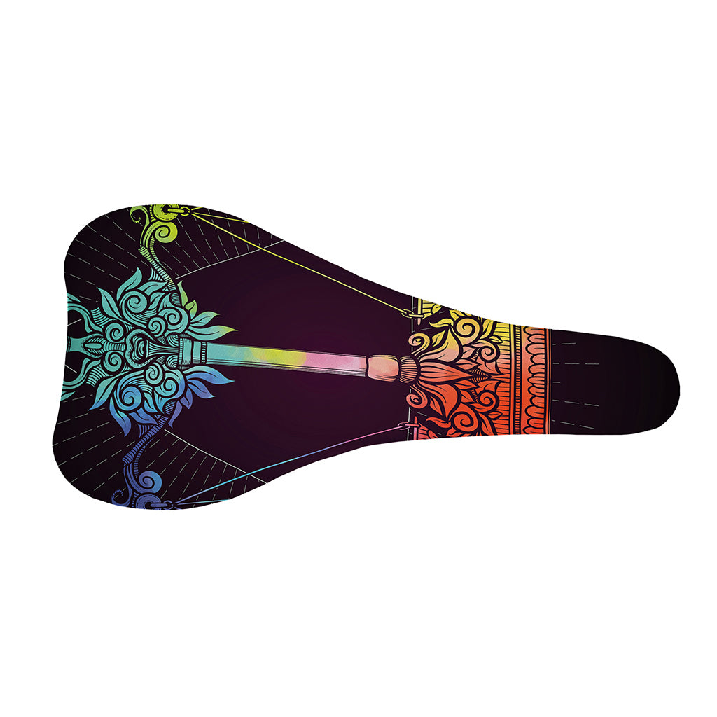 Colorful Libra Sign Print Bicycle Seat Cover