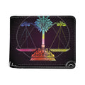 Colorful Libra Sign Print Bifold Wallet