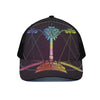 Colorful Libra Sign Print Black Mesh Trucker Cap