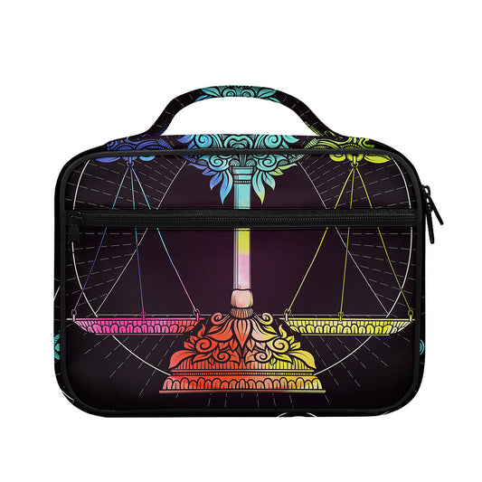 Colorful Libra Sign Print Briefcase Bible Bag
