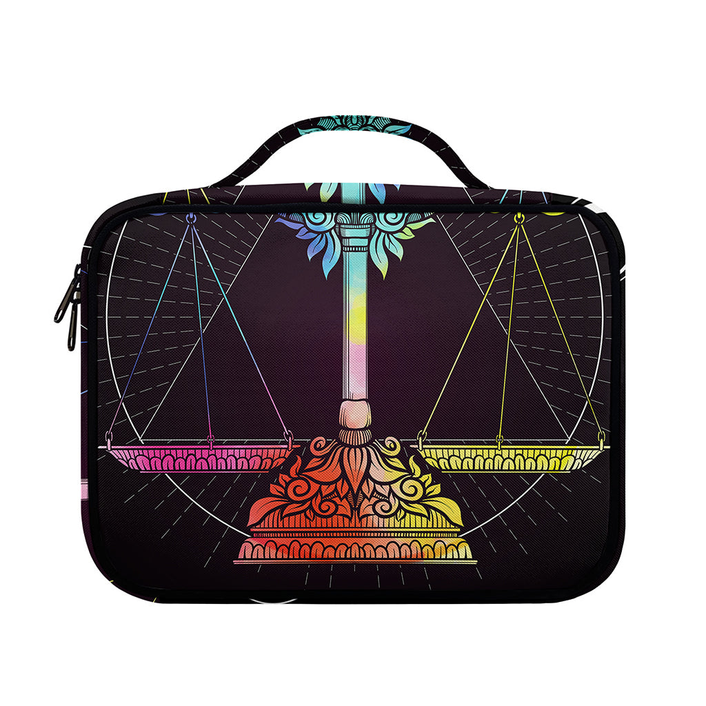 Colorful Libra Sign Print Briefcase Bible Bag