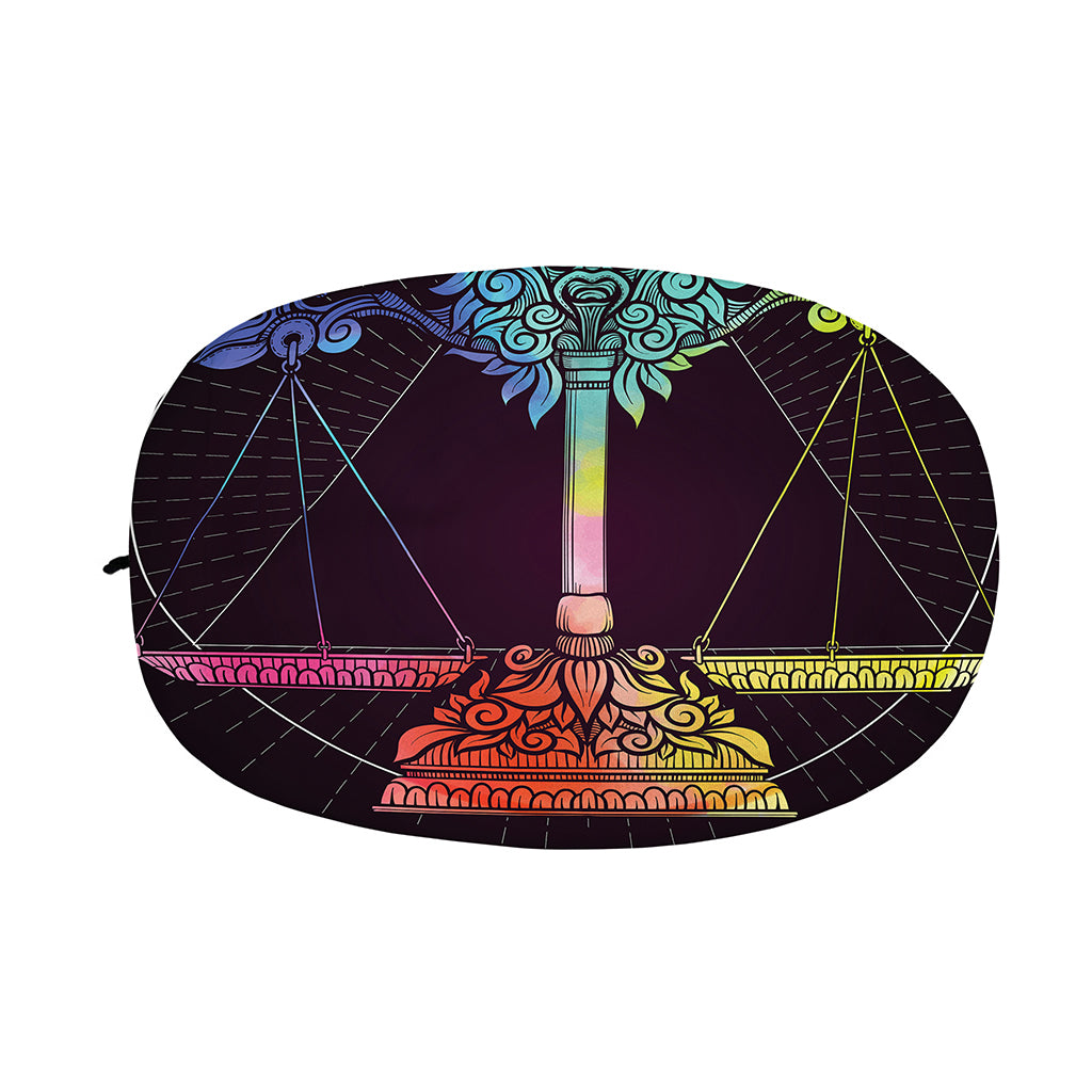 Colorful Libra Sign Print Car Side Mirror Covers