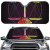 Colorful Libra Sign Print Car Windshield Sun Shade