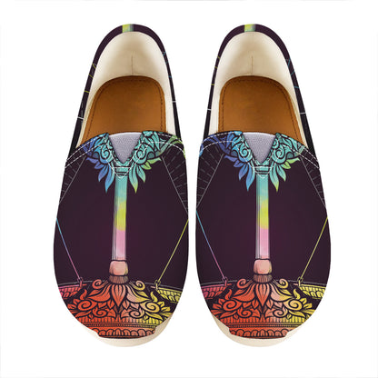 Colorful Libra Sign Print Casual Shoes