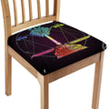 Colorful Libra Sign Print Chair Cushion Cover