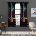 Colorful Libra Sign Print Grommet Curtain Panels
