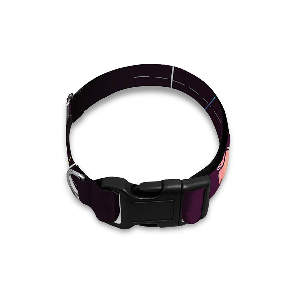 Colorful Libra Sign Print Dog Collar