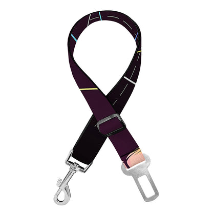 Colorful Libra Sign Print Dog Seat Belt
