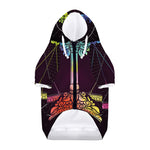 Colorful Libra Sign Print Dog Zip Up Hoodie