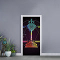 Colorful Libra Sign Print Door Sticker