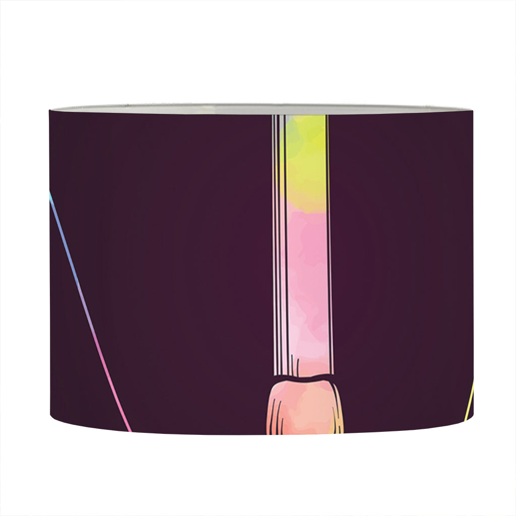 Colorful Libra Sign Print Drum Lamp Shade