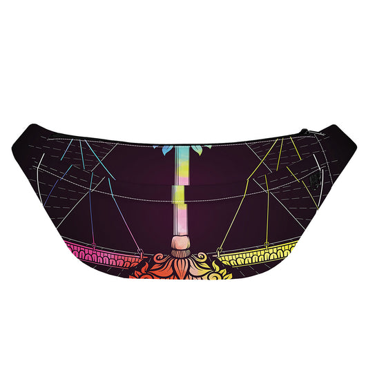 Colorful Libra Sign Print Fanny Pack