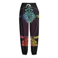 Colorful Libra Sign Print Fleece Lined Knit Pants