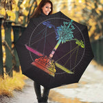 Colorful Libra Sign Print Foldable Umbrella