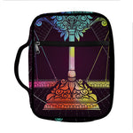 Colorful Libra Sign Print Front Pocket Bible Bag
