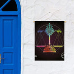 Colorful Libra Sign Print Garden Flag