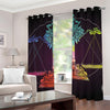 Colorful Libra Sign Print Grommet Curtains