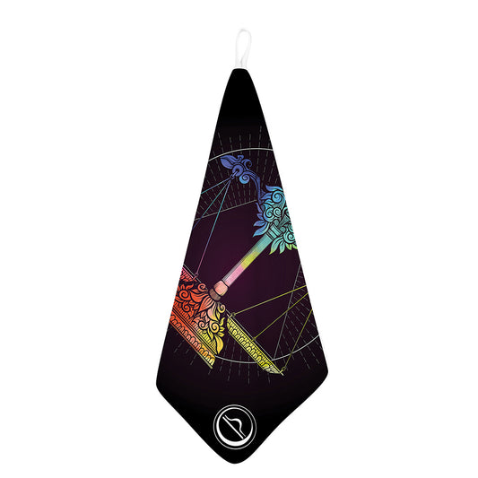 Colorful Libra Sign Print Hand Towel