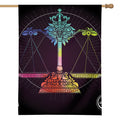 Colorful Libra Sign Print House Flag