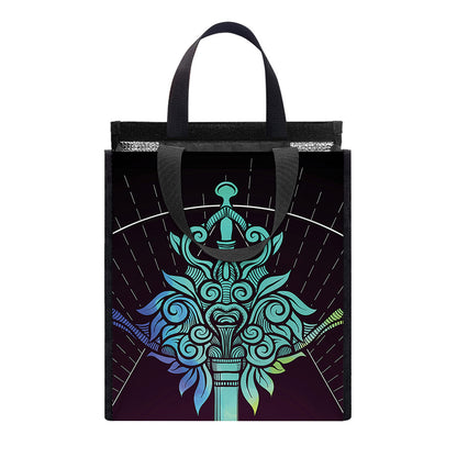 Colorful Libra Sign Print Insulated Lunch Tote
