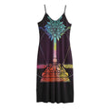 Colorful Libra Sign Print Jersey Midi Cami Dress