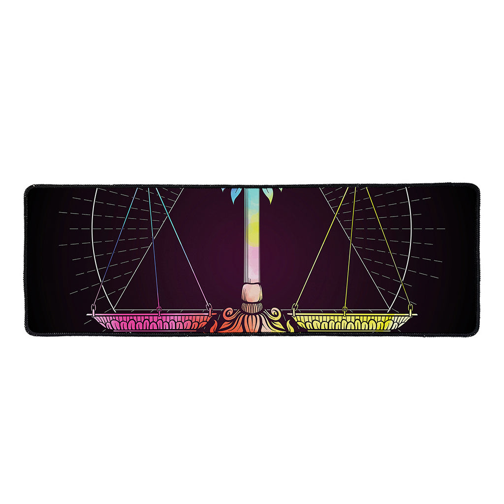 Colorful Libra Sign Print Long Kitchen Mat