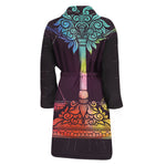 Colorful Libra Sign Print Men's Bathrobe