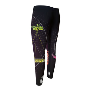 Colorful Libra Sign Print Men's Compression Pants