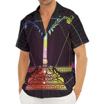 Colorful Libra Sign Print Men's Deep V-Neck Shirt