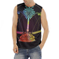 Colorful Libra Sign Print Men's Fitness Tank Top