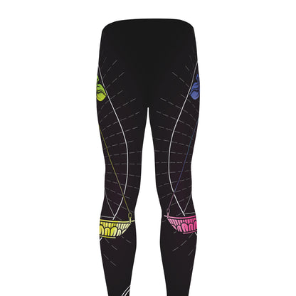 Colorful Libra Sign Print Men's leggings
