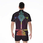 Colorful Libra Sign Print Men's Rompers