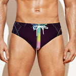Colorful Libra Sign Print Men's Swim Briefs