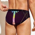 Colorful Libra Sign Print Men's Swim Briefs