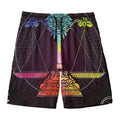 Colorful Libra Sign Print Men's Swim Trunks
