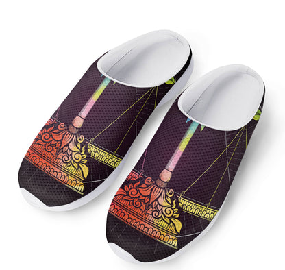 Colorful Libra Sign Print Mesh Casual Shoes