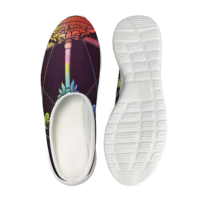 Colorful Libra Sign Print Mesh Casual Shoes