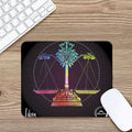 Colorful Libra Sign Print Mouse Pad