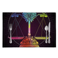 Colorful Libra Sign Print Placemat