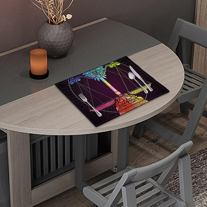 Colorful Libra Sign Print Placemat