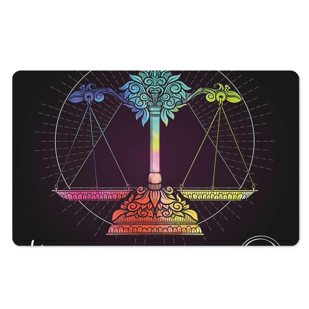 Colorful Libra Sign Print Polyester Doormat