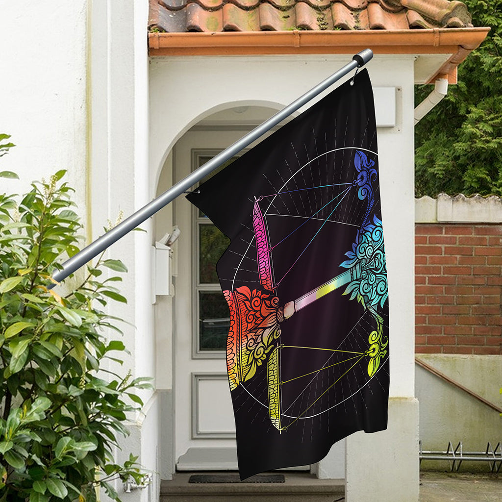 Colorful Libra Sign Print Polyester Flag