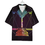 Colorful Libra Sign Print Rayon Hawaiian Shirt