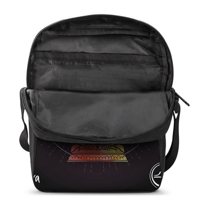 Colorful Libra Sign Print Rectangular Crossbody Bag