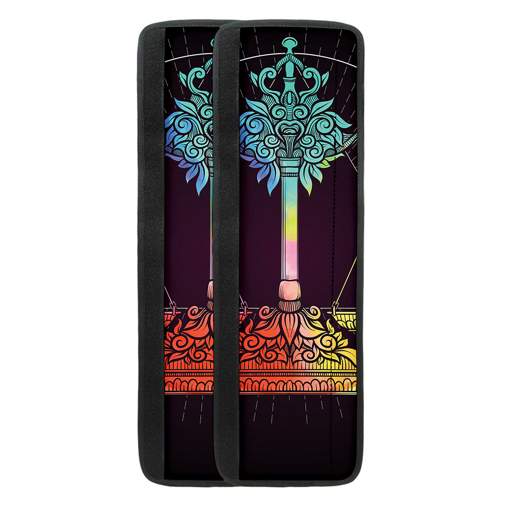 Colorful Libra Sign Print Refrigerator Handle Covers